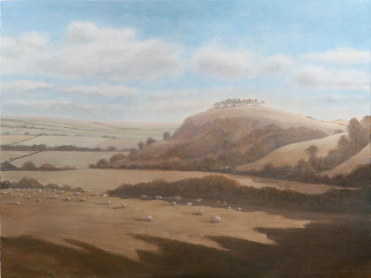 Pejzaż Gloucestershire, 2012 (akryl na płótnie) autorstwa Lincoln Seligman