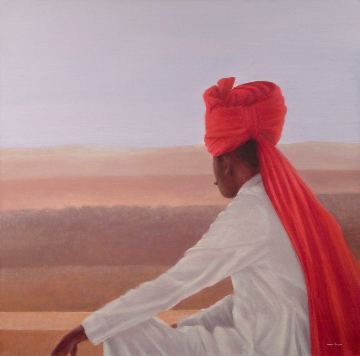 Straż Pałacowa, Jaipur autorstwa Lincoln Seligman