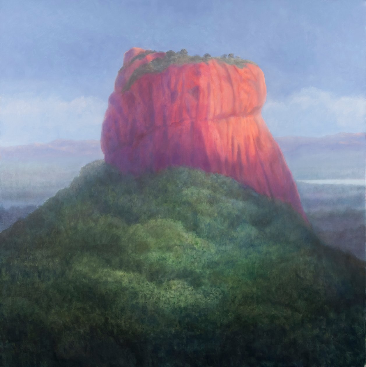 Sigiriya IN, Sri Lanka, 2012 (akryl na płótnie) autorstwa Lincoln Seligman