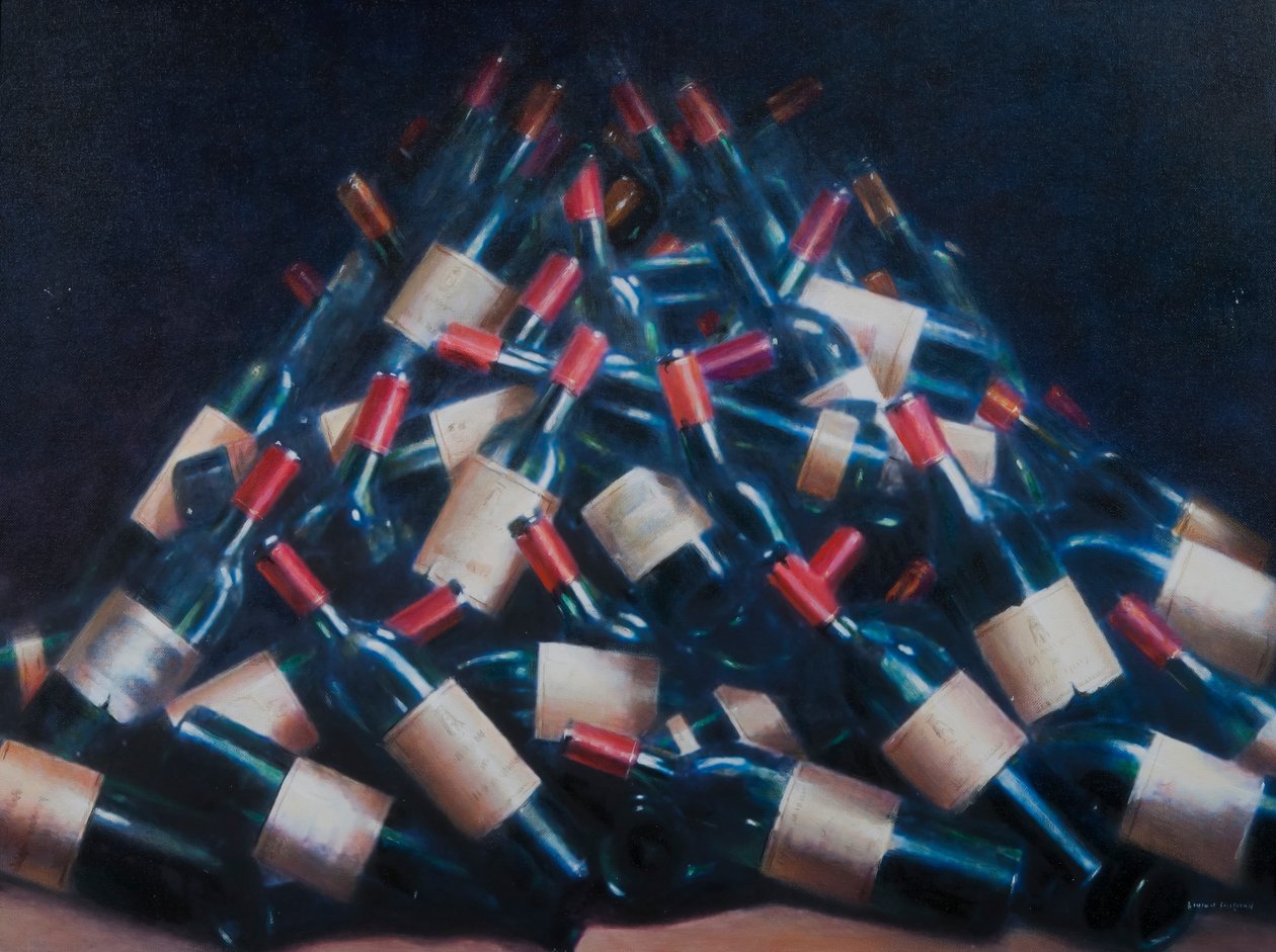 Degustacja wina, 2012 (akryl na płótnie) autorstwa Lincoln Seligman