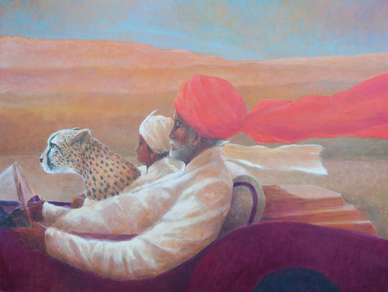 Maharaja, chłopiec + gepard autorstwa Lincoln Seligman