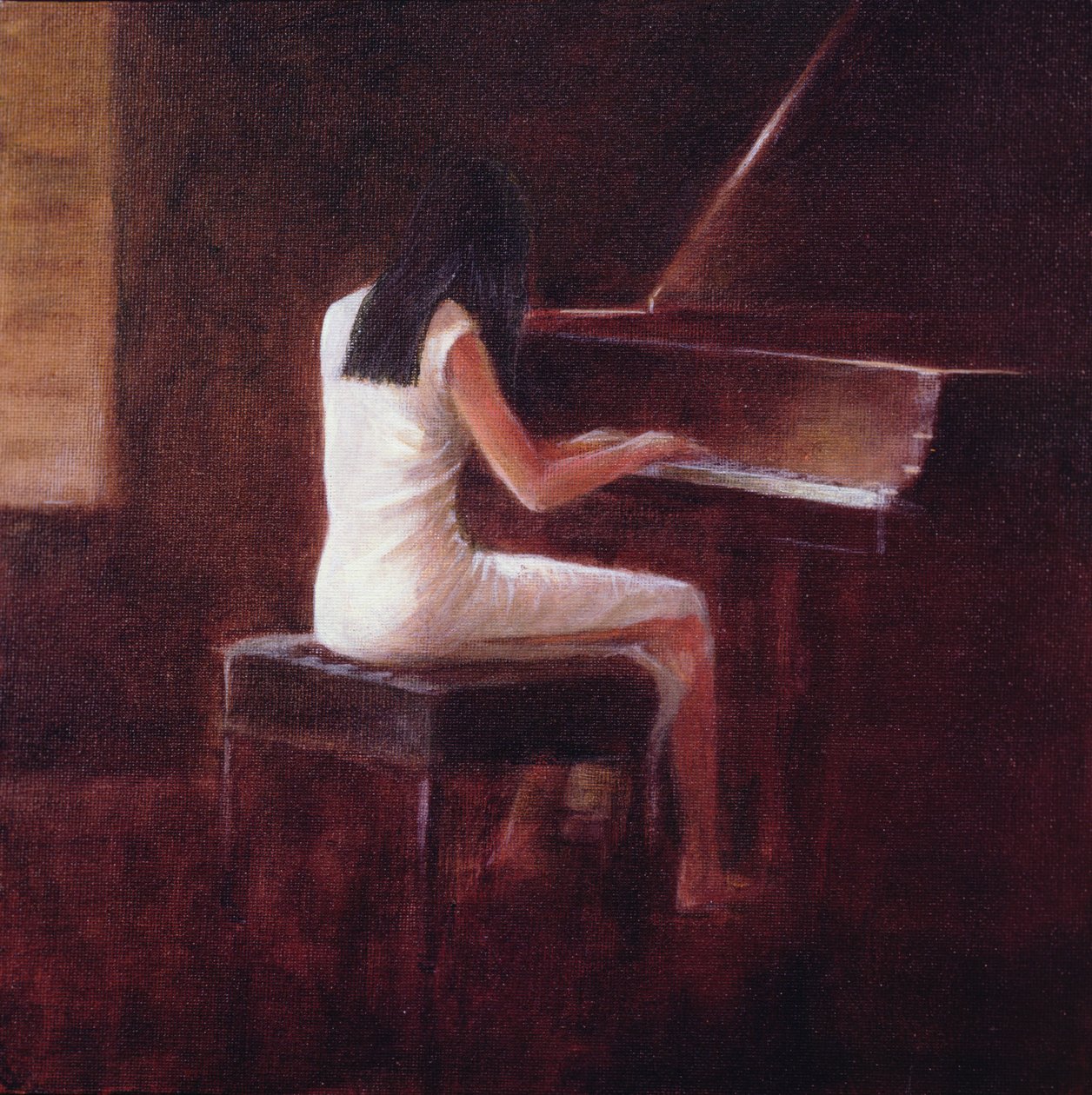 Pianista, Hanoi (olej na płótnie) autorstwa Lincoln Seligman