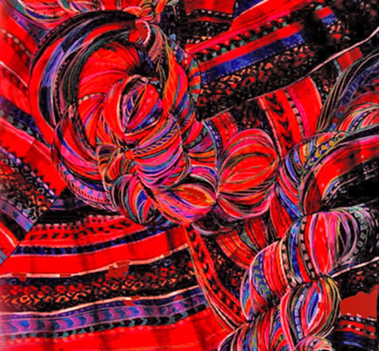 Red Hammock, 2004 (media mieszane) autorstwa linda arthurs