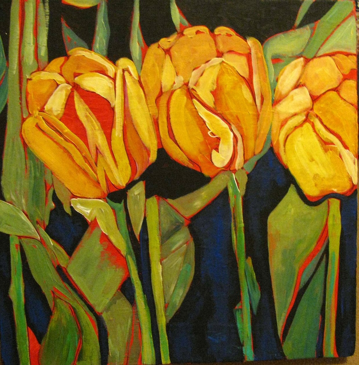 Kwiaty Sheili, 2016 (media mieszane) autorstwa linda arthurs