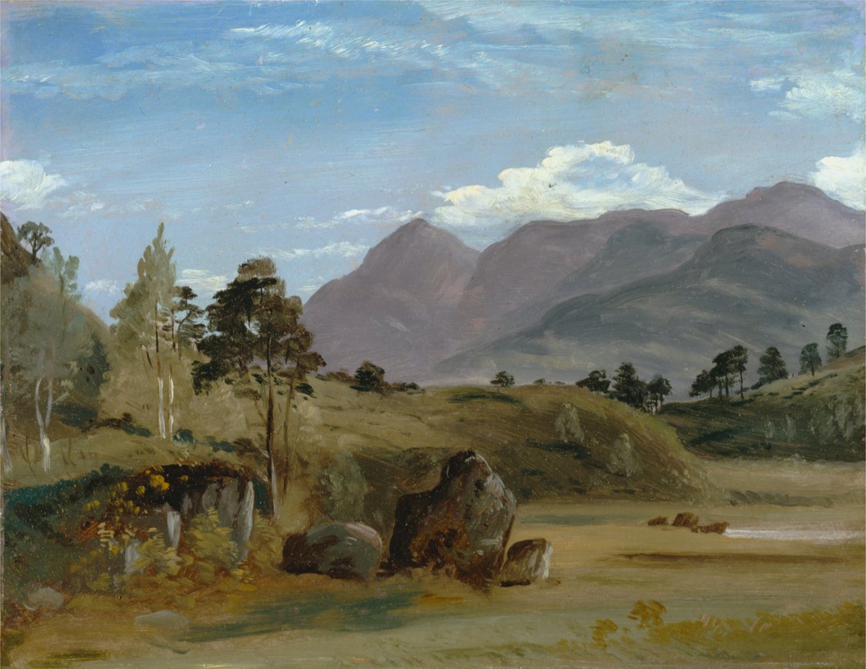 Krajobraz górski, prawdopodobnie na Pojezierzu autorstwa Lionel Constable