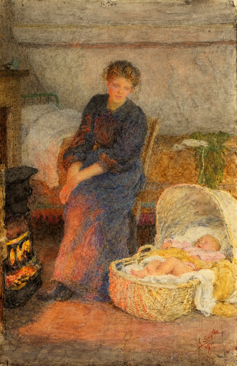 Kiedy życie jest ciężkie, lepiej być młodym, 1911 autorstwa Lionel Percy Smythe