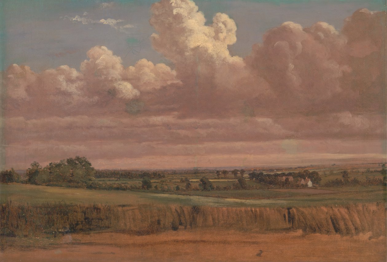Krajobraz z polem pszenicy, ca. Lata 50. XIX wieku. autorstwa Lionel Constable