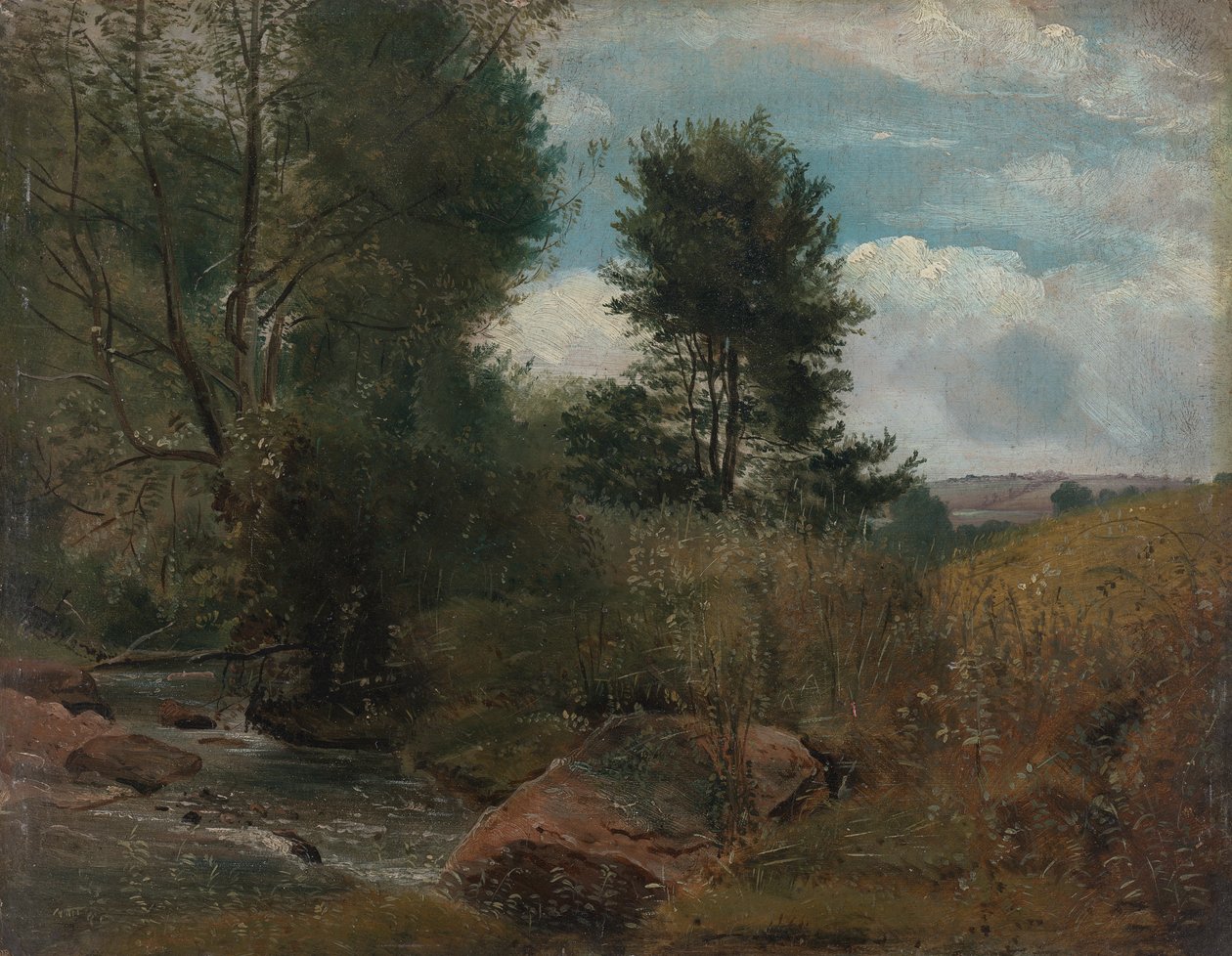 Widok na rzekę Sid, niedaleko Sidmouth autorstwa Lionel Constable