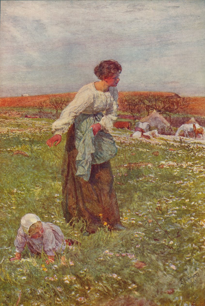 Matka z dzieckiem, ok. 1903, ok. 1915 autorstwa Lionel Percy Smythe