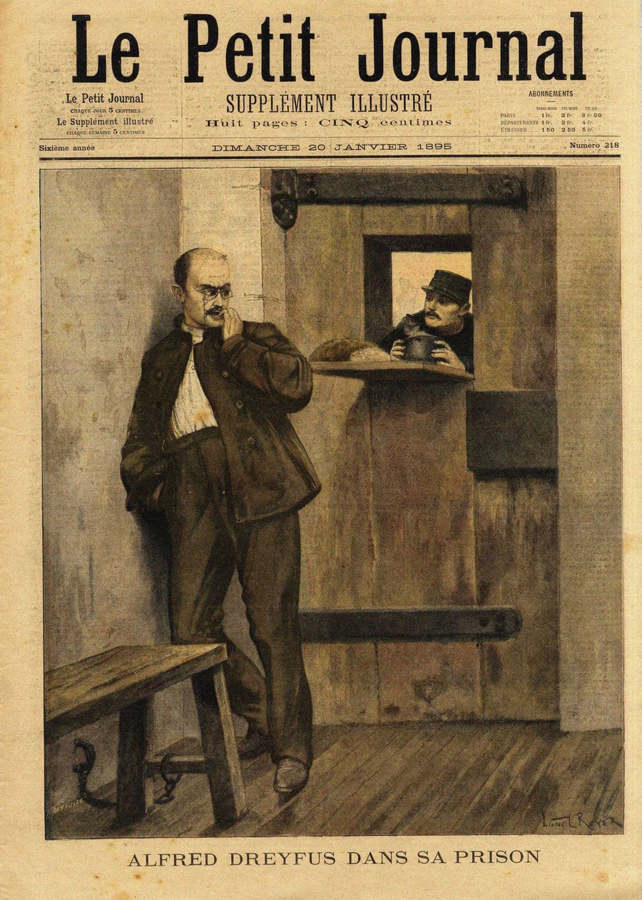 Le Petit Journal dotyczący sprawy Dreyfusa, 1895. autorstwa Lionel Royer
