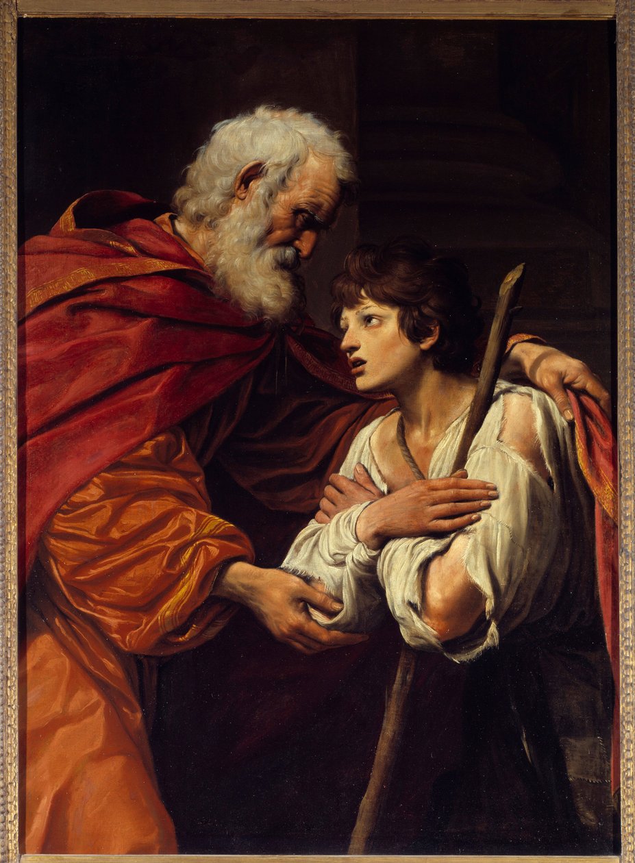 Powrót syna marnotrawnego. Obraz Leonello Spady (1576-1622) autorstwa Lionello Spada
