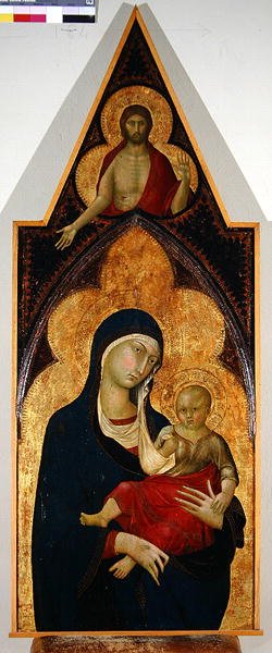 Dziewica z Dzieciątkiem, c.1340 autorstwa Lippo Memmi