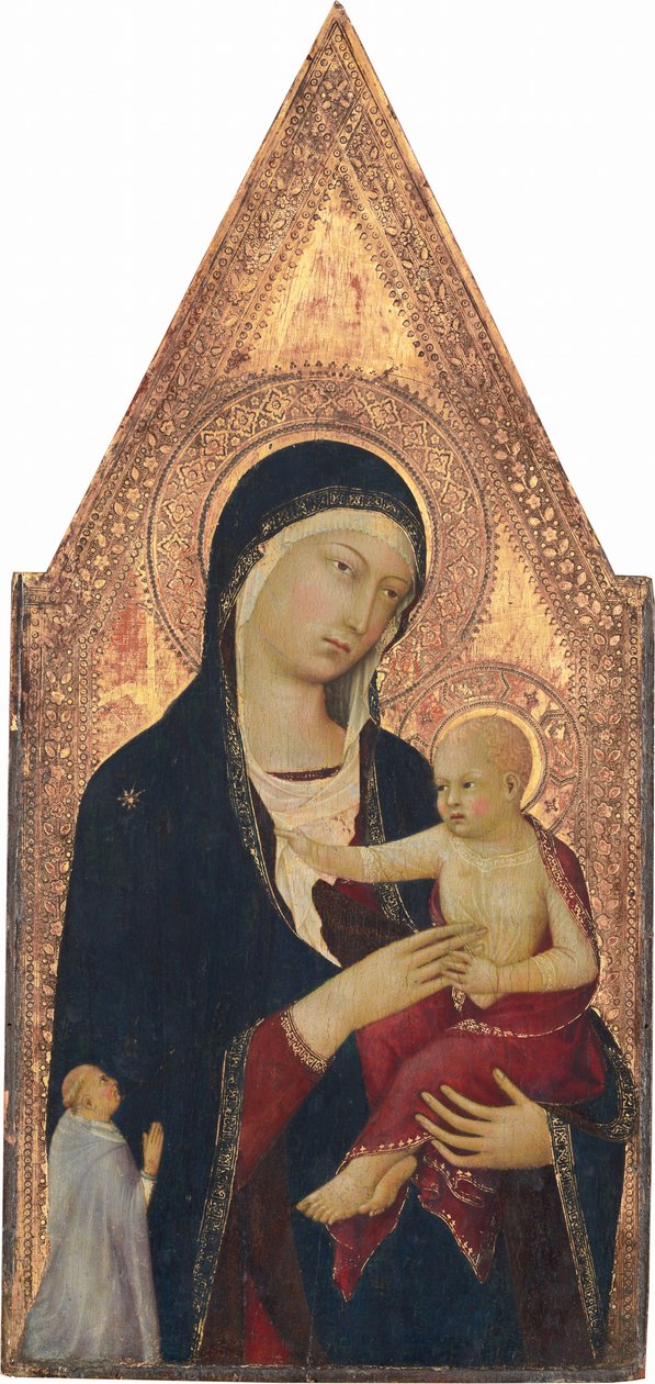 Madonna z Dzieciątkiem z Darczyńcą autorstwa Lippo Memmi