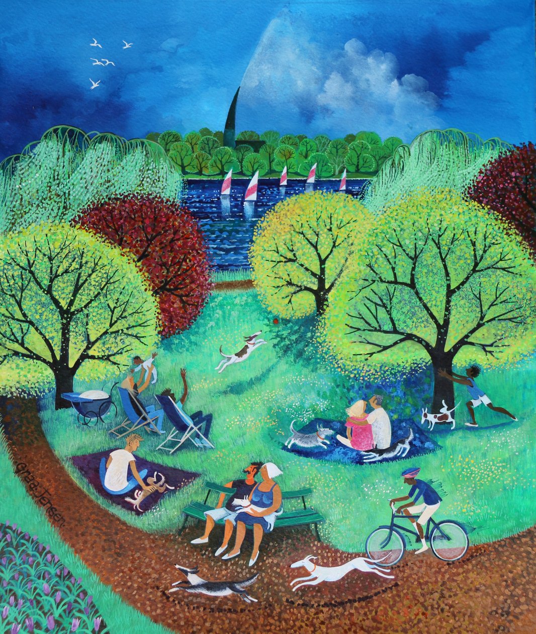 Jezioro żeglarskie, 2017 autorstwa Lisa Graa Jensen