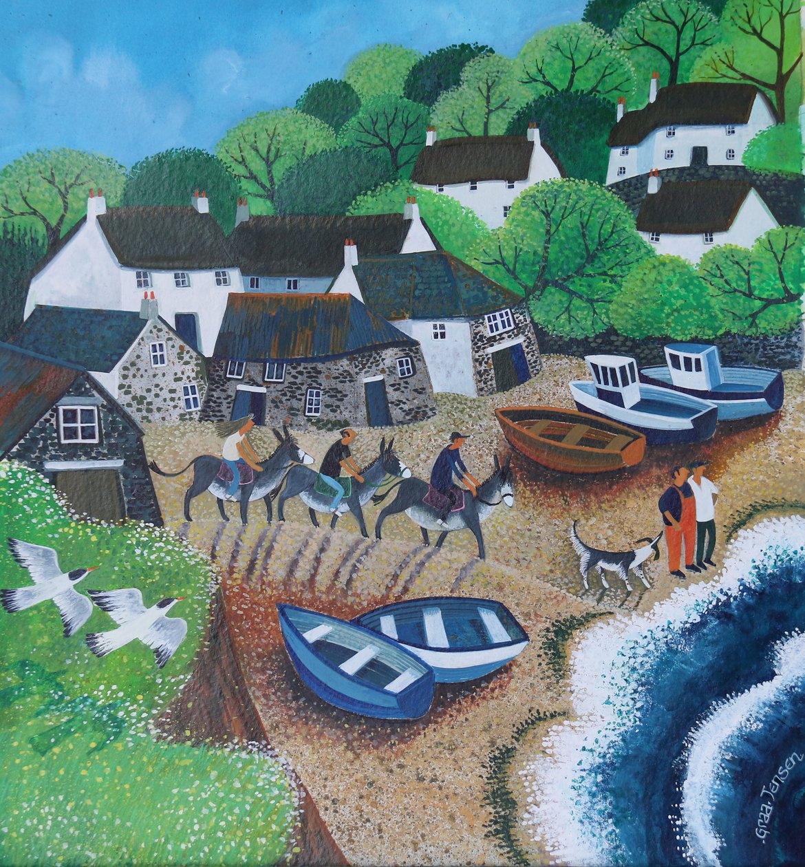 Port Cadgwith, 2018 autorstwa Lisa Graa Jensen