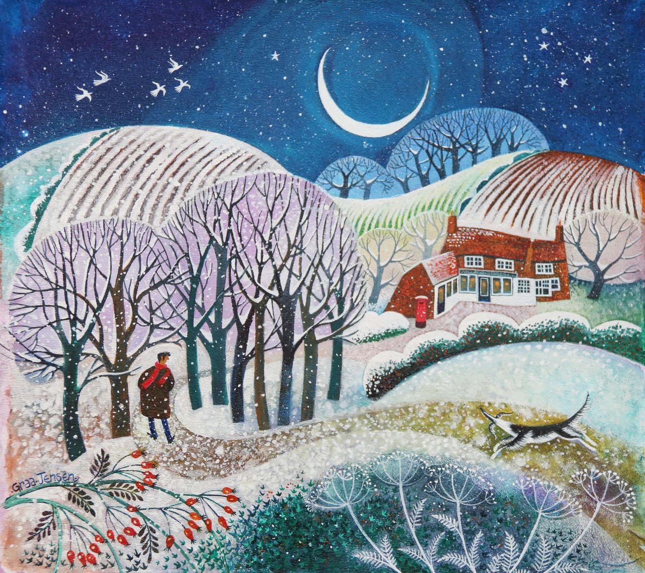 Cold Snap, 2021 (akryl na płótnie) autorstwa Lisa Graa Jensen