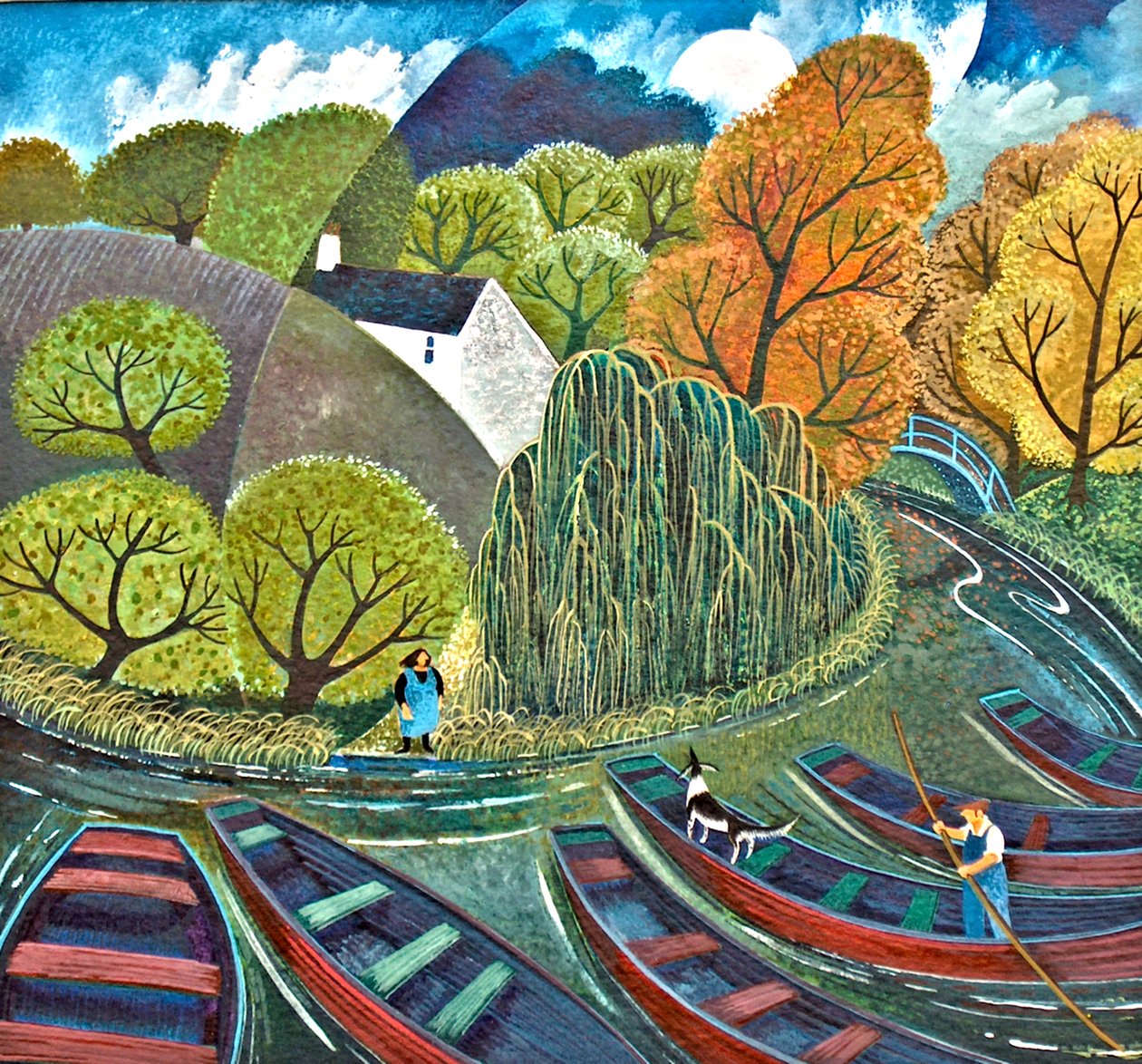 Rendezvous, 2010, (akryl na papierze) autorstwa Lisa Graa Jensen