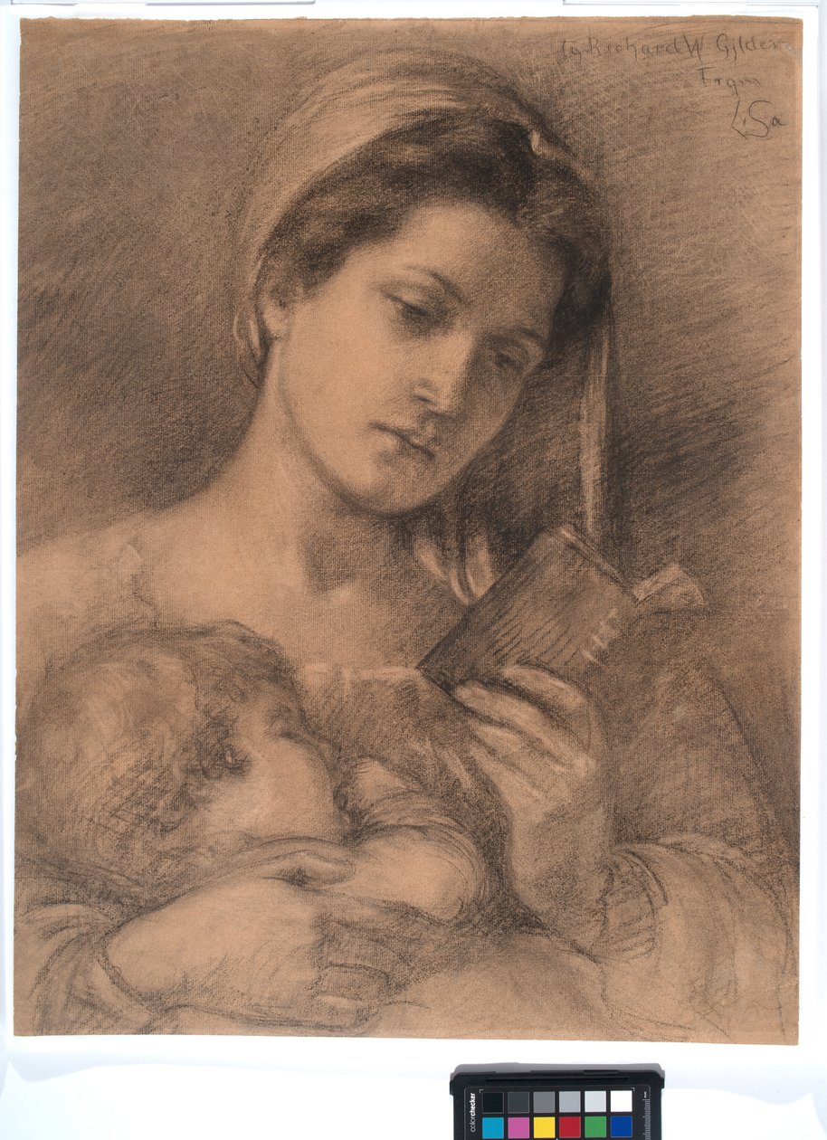 Helena i Rodman, ok. 1890 (grafit na papierze) autorstwa Lisa Ramona Stillman