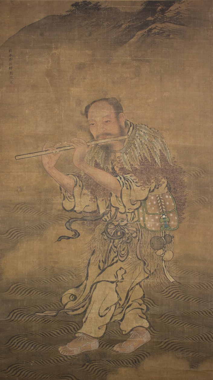 Taoistyczny Nieśmiertelny Han Xiangzi, niedatowany, koniec XV-początek XVI wieku. autorstwa Liu Jun