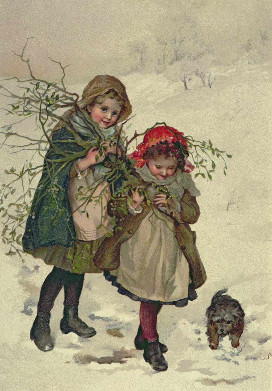 Ilustracja z bajki choinkowej, wyd. 1886 autorstwa Lizzie Mack