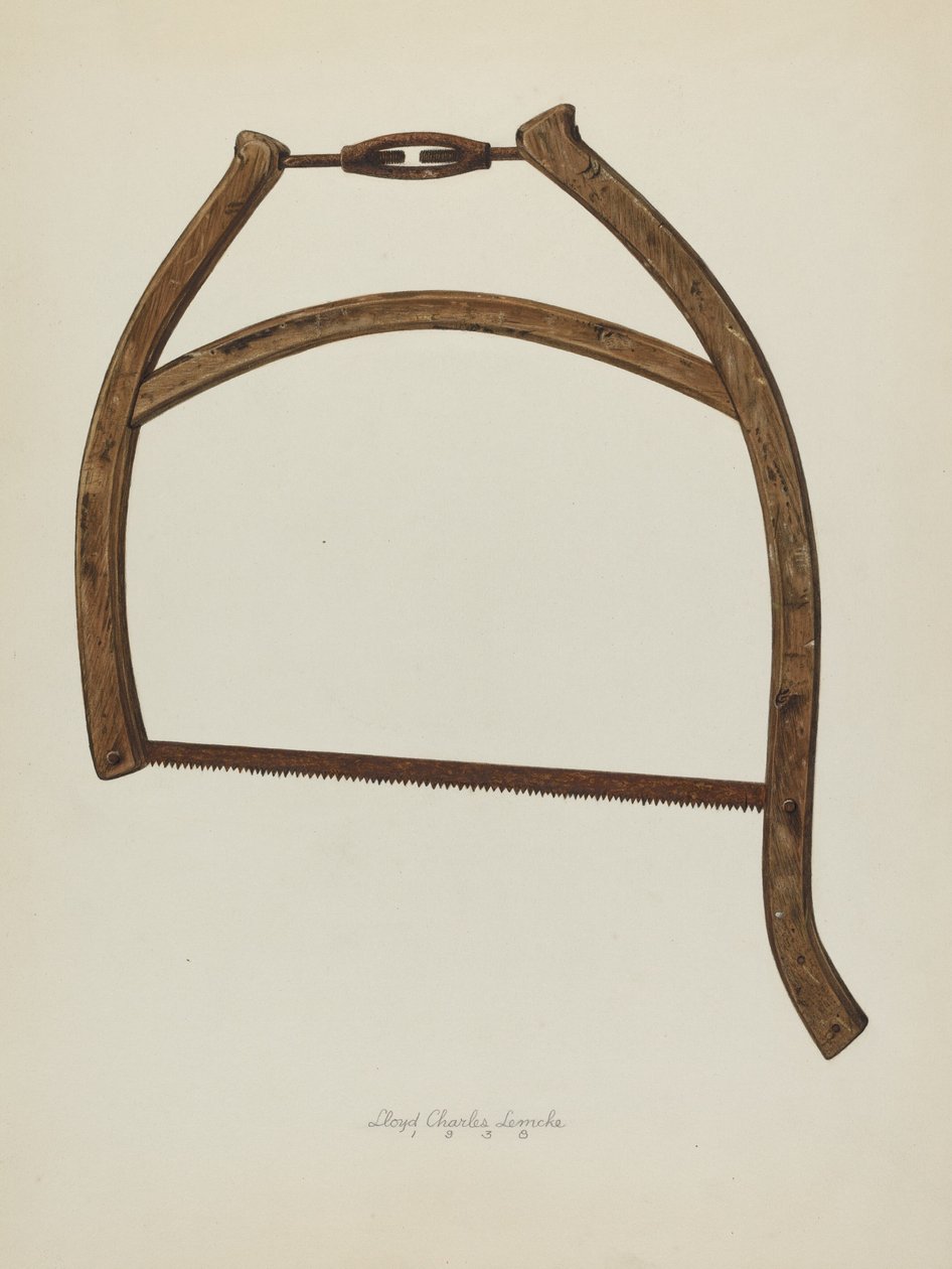 Piła Buck, 1938. autorstwa Lloyd Charles Lemcke