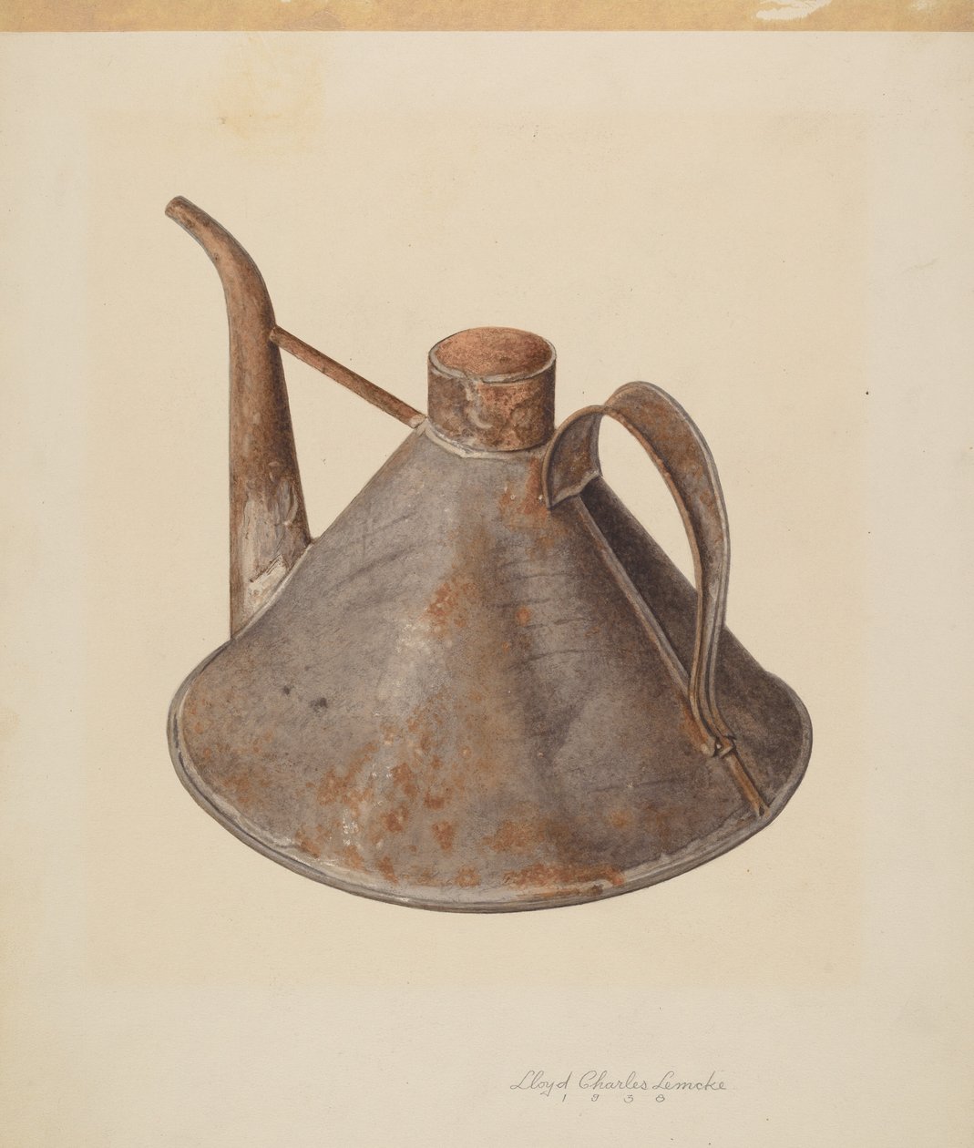 Puszka po oleju, c. 1938. autorstwa Lloyd Charles Lemcke