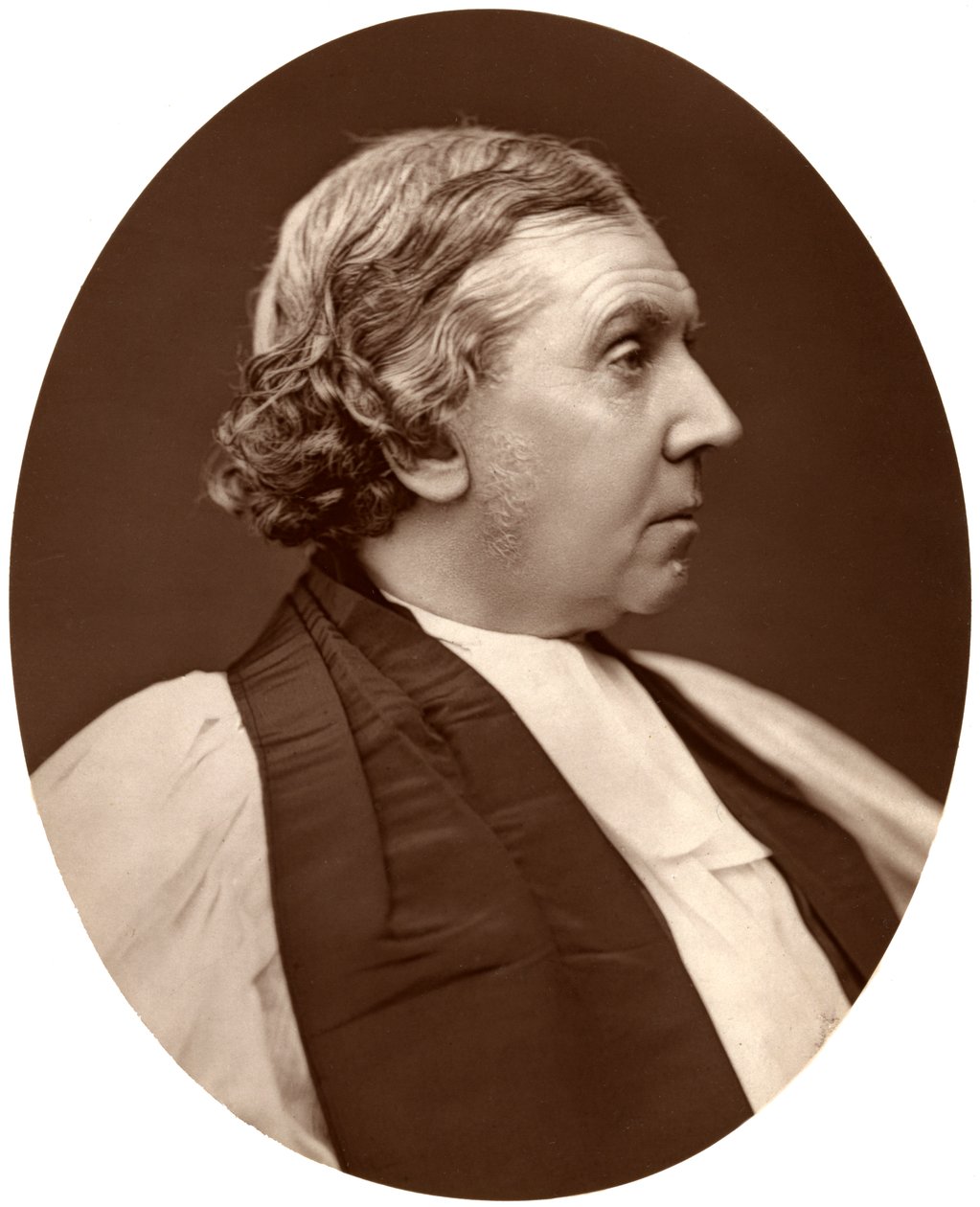 Archibald Campbell Tait, DD, arcybiskup Canterbury, 1876. autorstwa Lock and Whitfield