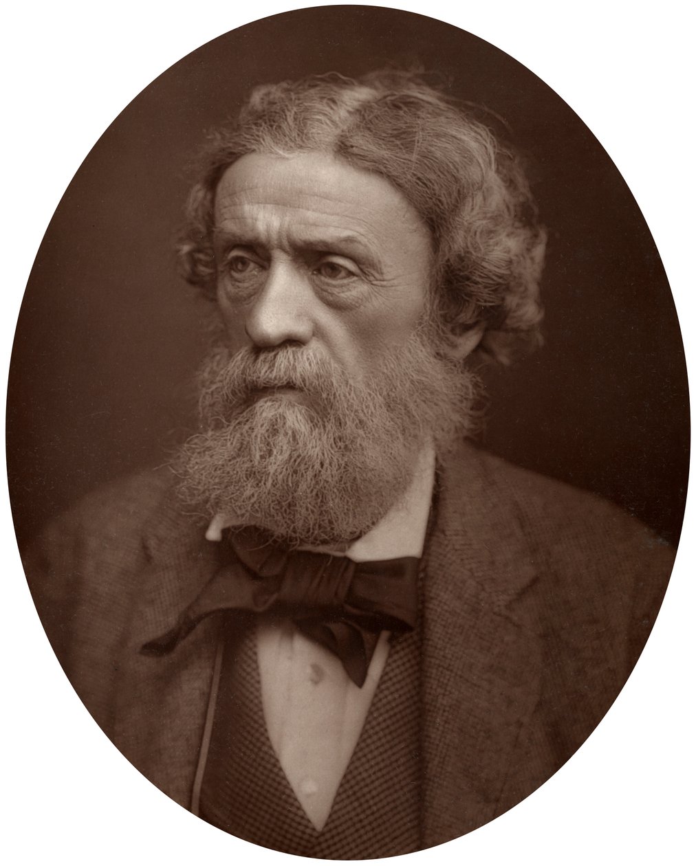 Charles Thomas Newton, CB, DCL, profesor archeologii w University College London, 1883. autorstwa Lock and Whitfield