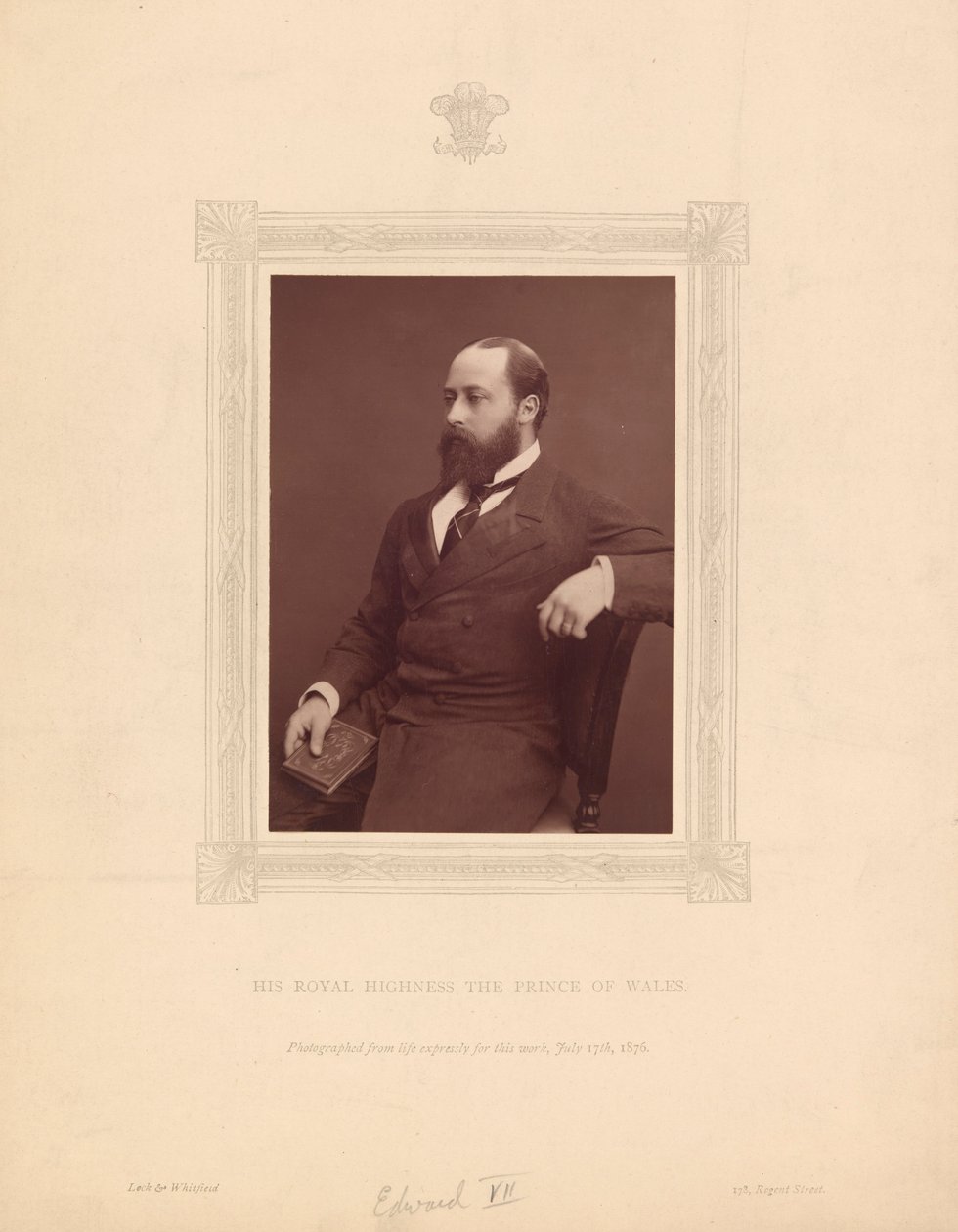 Jego Królewska Wysokość Książę Walii (Edward VII) autorstwa Lock and Whitfield