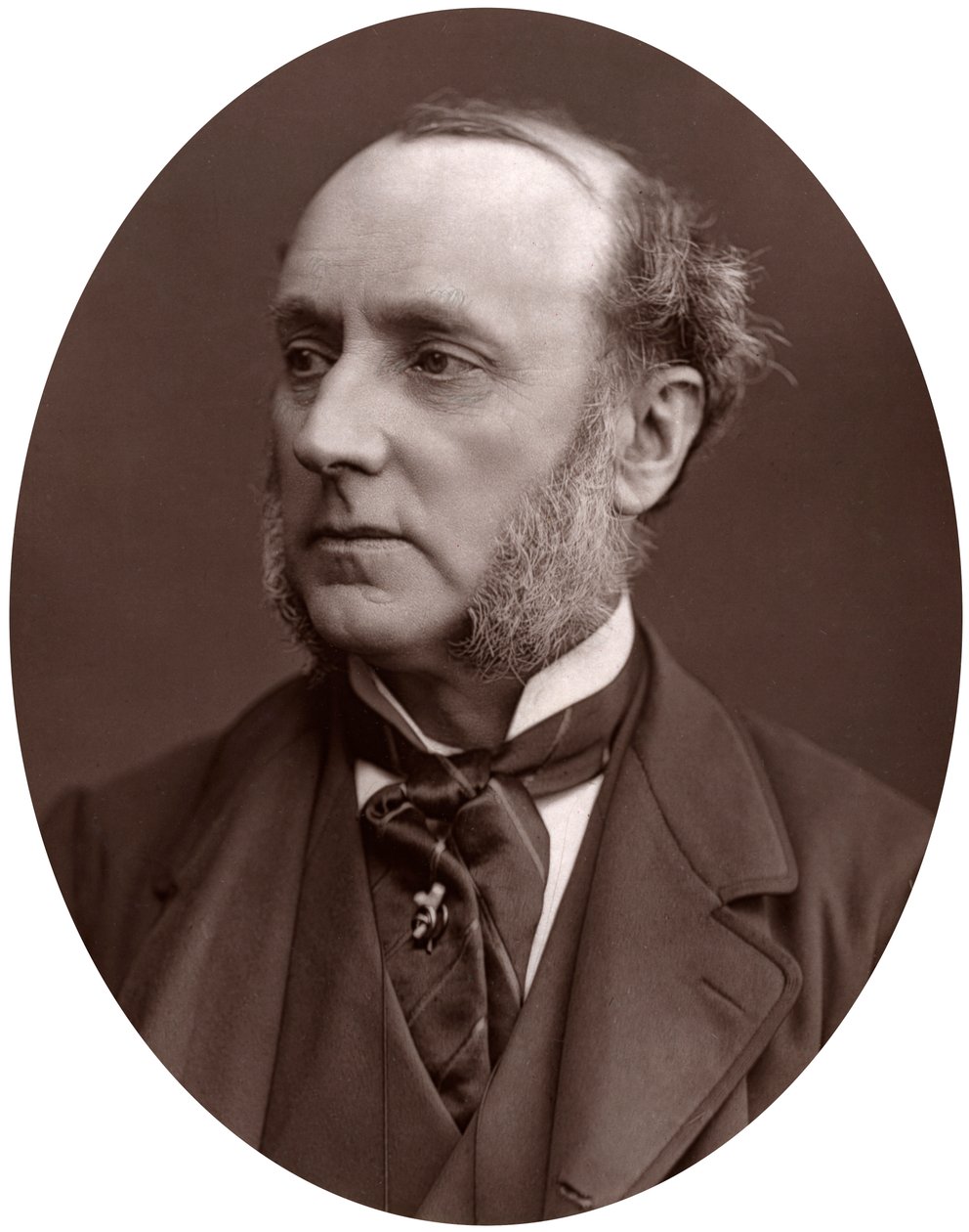 James Sant, RA, główny malarz zwyczajny królowej, 1877. autorstwa Lock and Whitfield