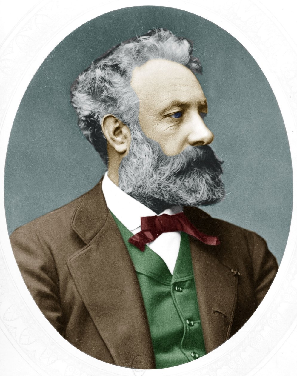 Juliusz Verne (1828-1905) Francuski pisarz, tutaj w 1877 r autorstwa Lock and Whitfield