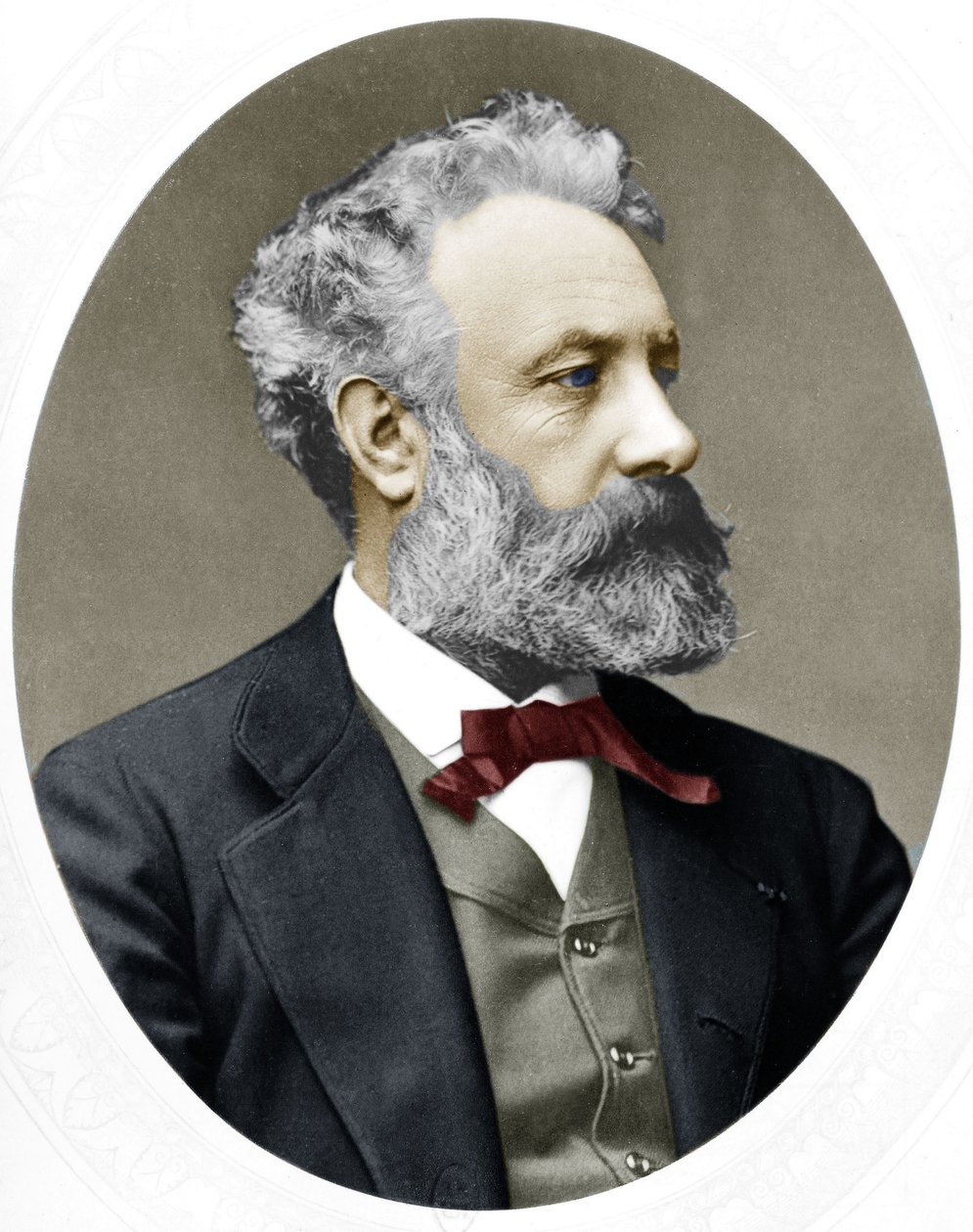 Juliusz Verne (1828-1905) Francuski pisarz, tutaj w 1877 r autorstwa Lock and Whitfield