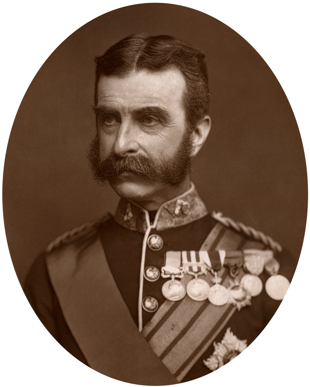 Generał major Lord Chelmsford, żołnierz brytyjski, 1882 r. autorstwa Lock and Whitfield