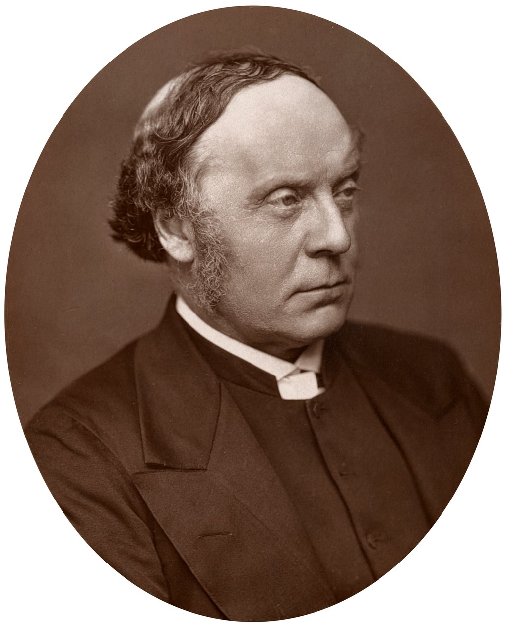 Wielebny Alfred Barry, DD, DCL, dyrektor Kings College London, 1883. autorstwa Lock and Whitfield