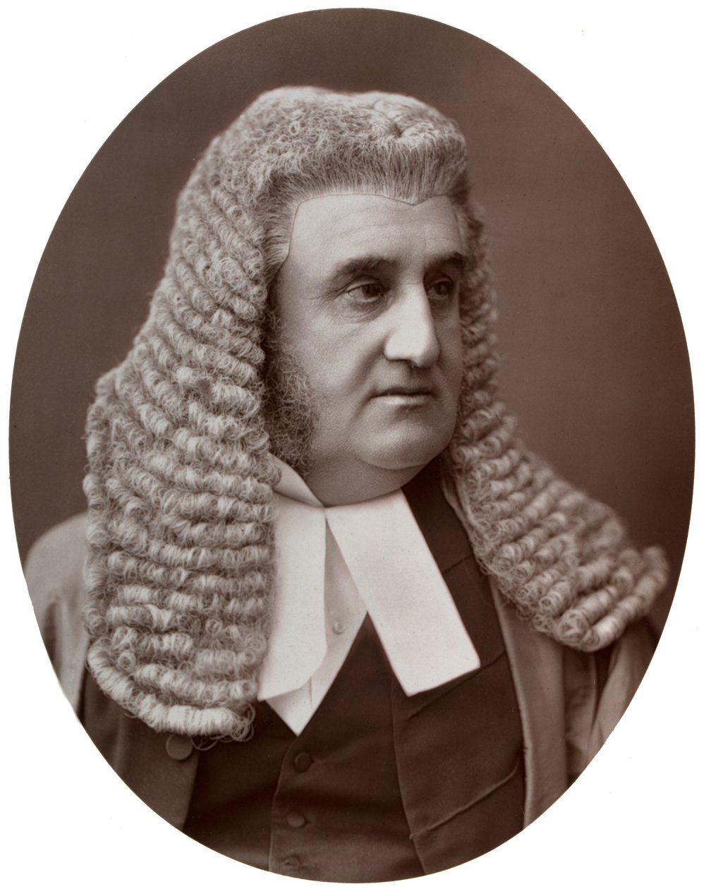 Prawo Sir Robert J Phillimore, DCL, sędzia Wysokiego Trybunału Sprawiedliwości, 1877. autorstwa Lock and Whitfield