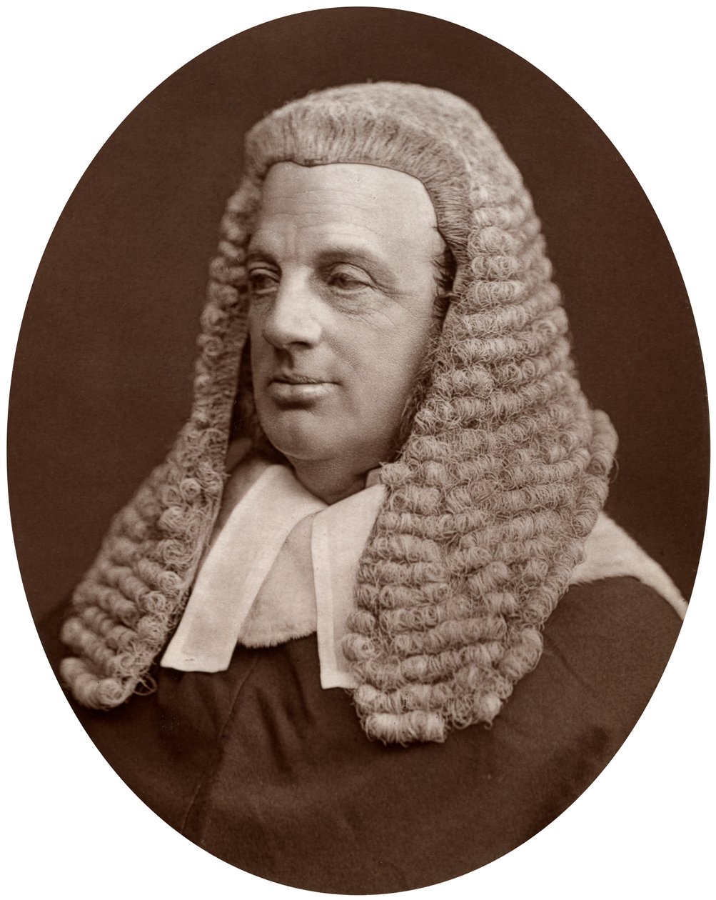 Prawo Sir William Baliol Brett, sędzia Sądu Apelacyjnego, 1877. autorstwa Lock and Whitfield