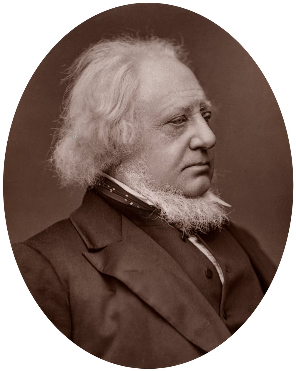Sir Henry Cole, KCB, brytyjski projektant, urzędnik i pisarz, 1877. autorstwa Lock and Whitfield