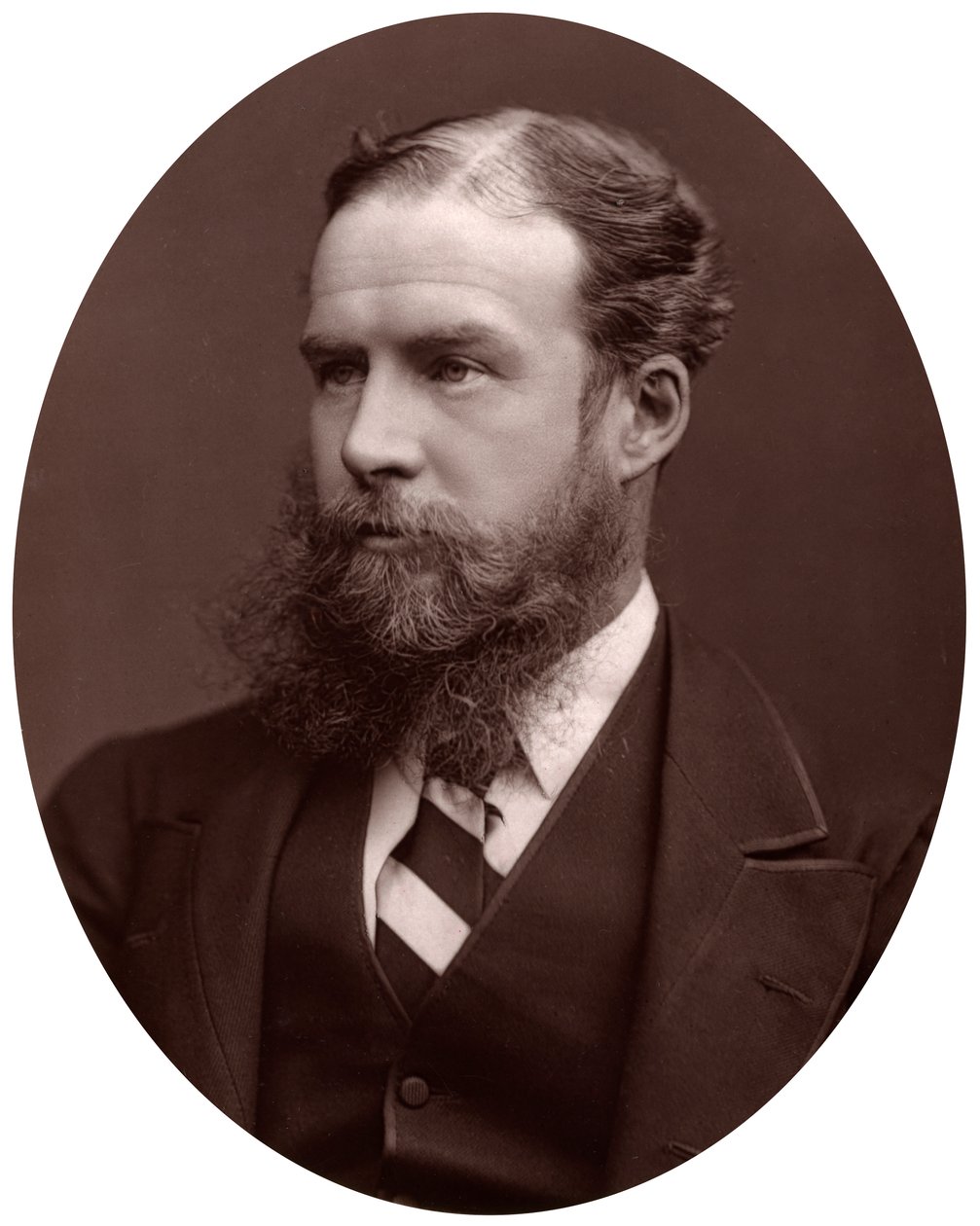 Sir John Lubbock, Bart, MP, FRS, wicekanclerz Uniwersytetu Londyńskiego, 1877. autorstwa Lock and Whitfield