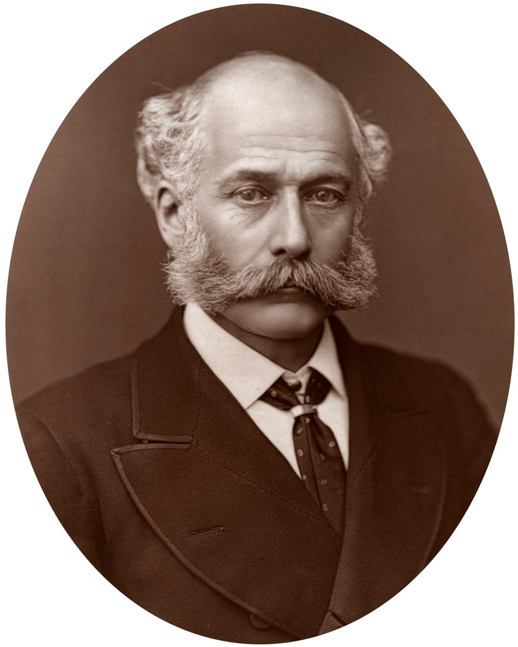 Sir Joseph Bazalgette, CB, brytyjski inżynier budownictwa, 1877. autorstwa Lock and Whitfield