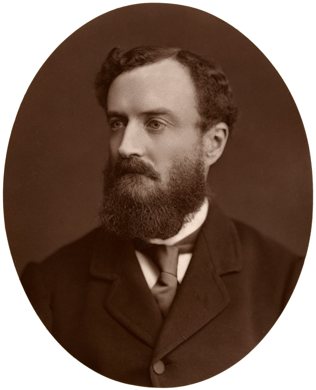 Sir Michael Hicks-Beach, Bart, MP, Sekretarz Generalny Irlandii, 1876. autorstwa Lock and Whitfield