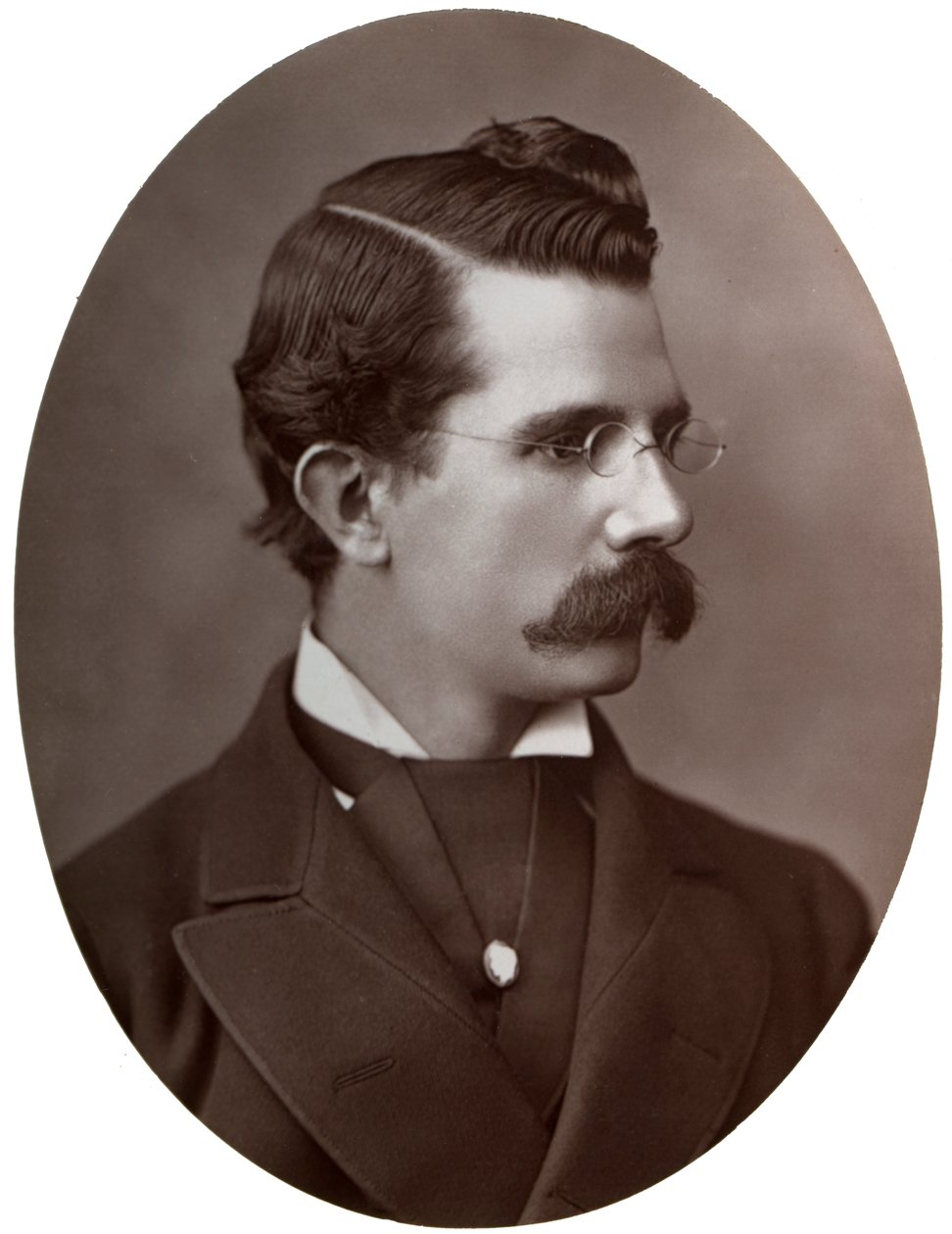 William Black, brytyjski powieściopisarz, 1877. autorstwa Lock and Whitfield