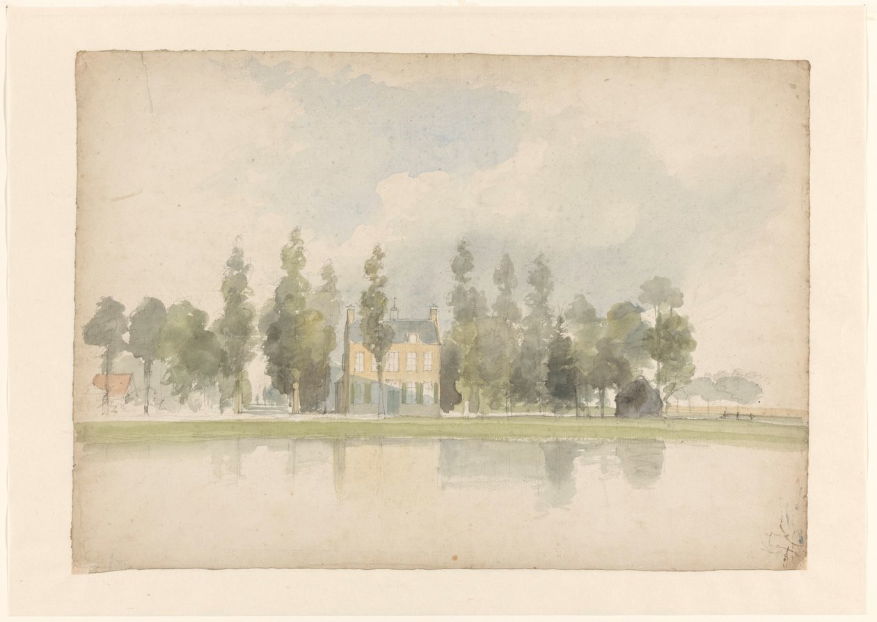 Dom nad Vliet w Voorburg autorstwa Lodewijk Johannes Kleijn