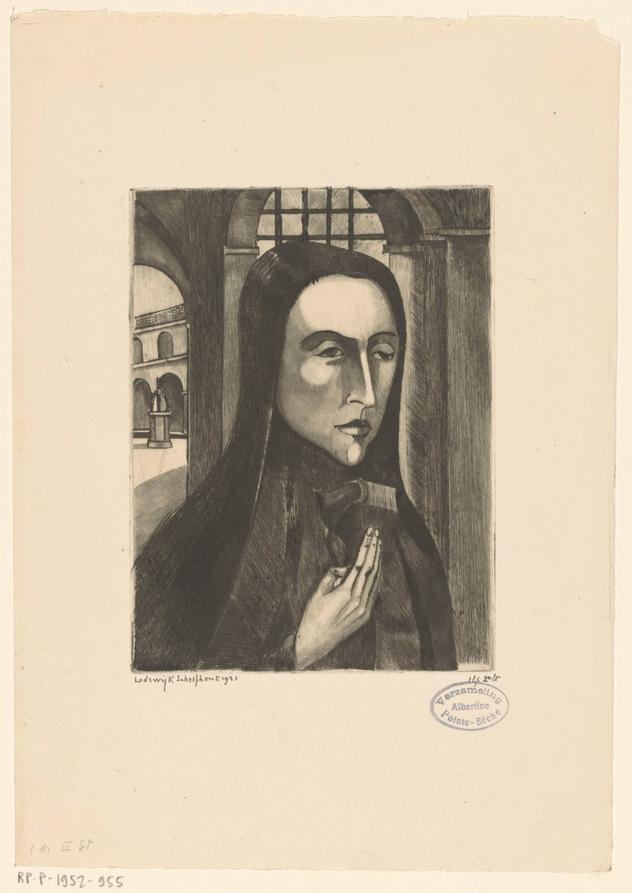 Korsykanka Femme Corse (tytuł oryginalny) autorstwa Lodewijk Schelfhout (signed by artist)