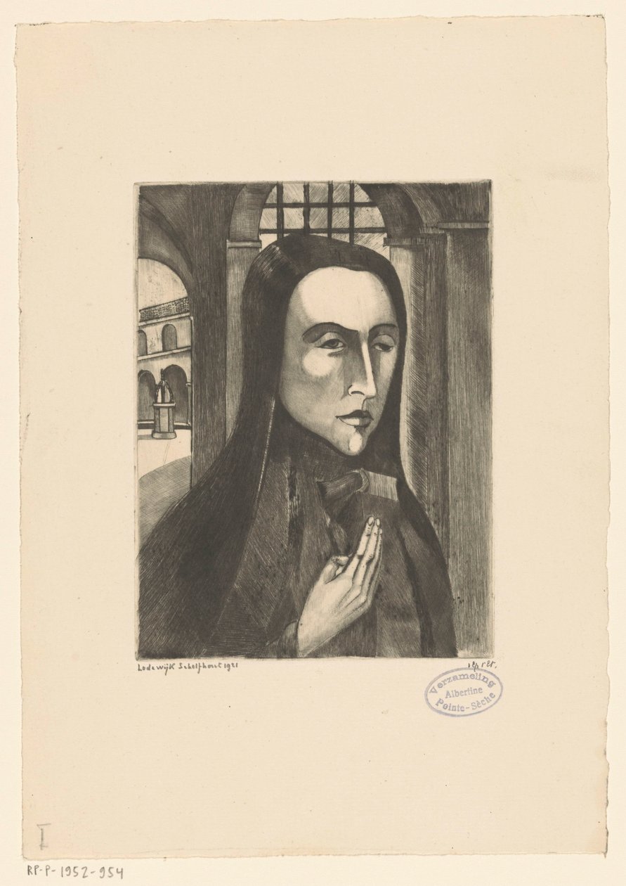 Korsykanka Femme Corse (tytuł oryginalny) autorstwa Lodewijk Schelfhout (signed by artist)