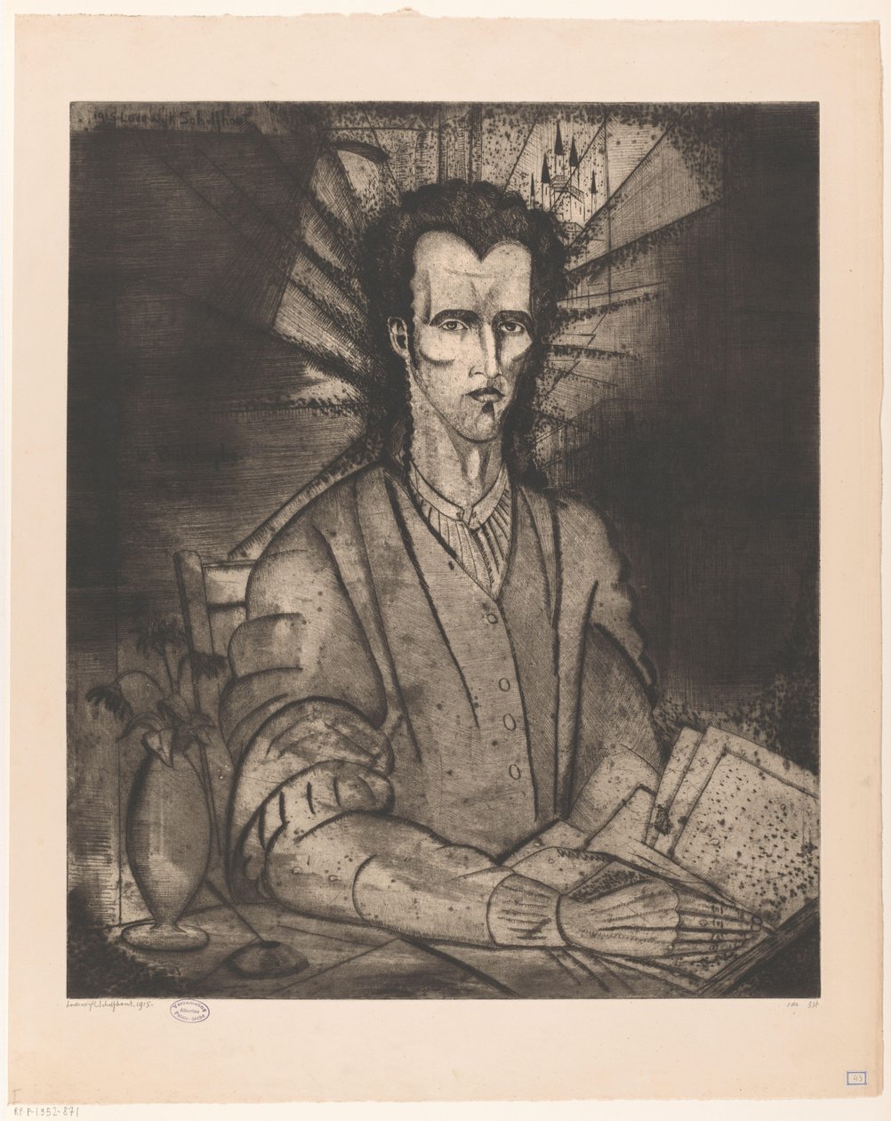 Filosoof Le Philosophe (oryginalny tytuł na obiekcie) autorstwa Lodewijk Schelfhout (signed by artist)