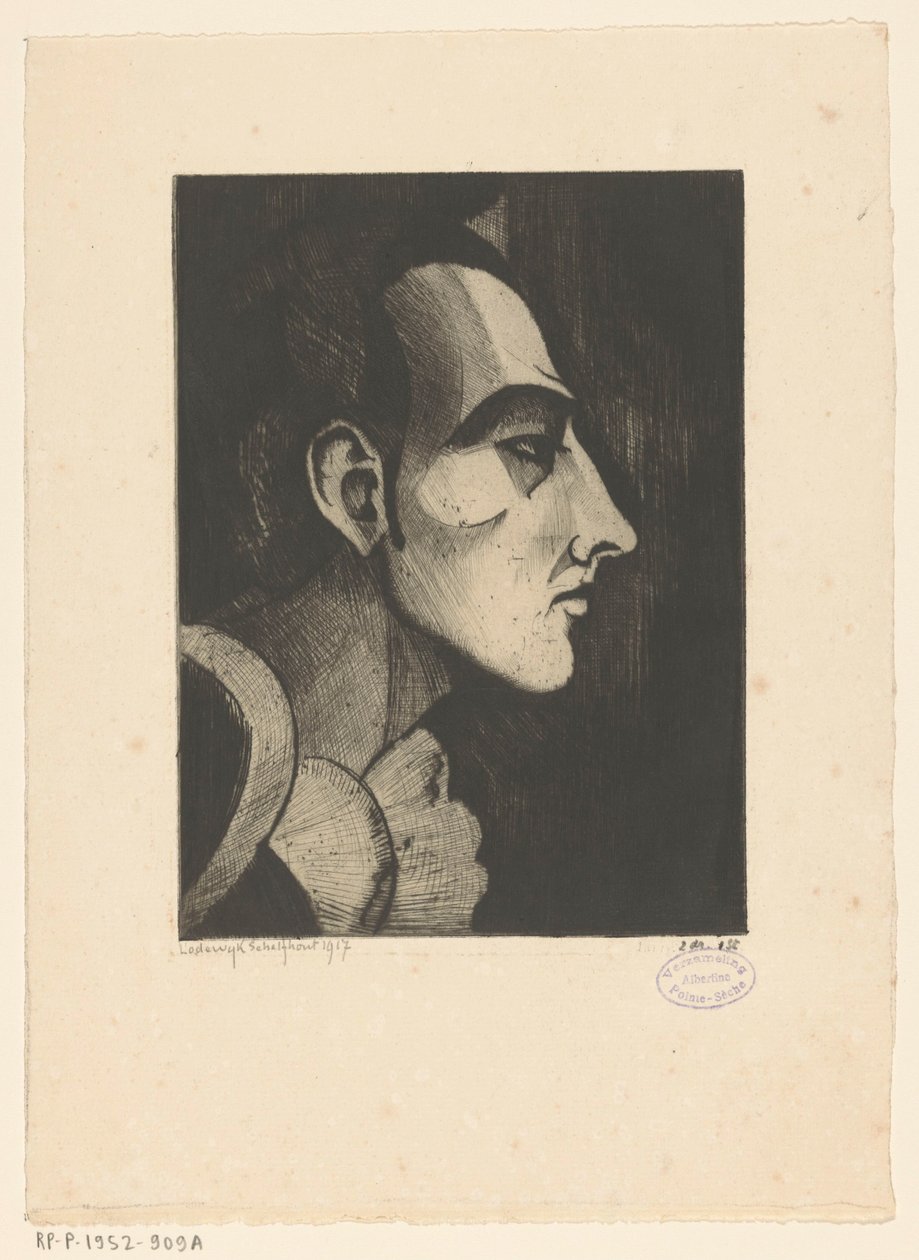 Pierrot I (tytuł oryginalny) autorstwa Lodewijk Schelfhout (signed by artist)