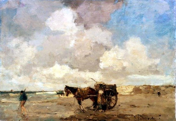 Zbieranie wodorostów autorstwa Lodewyk Philippus Stutterheim