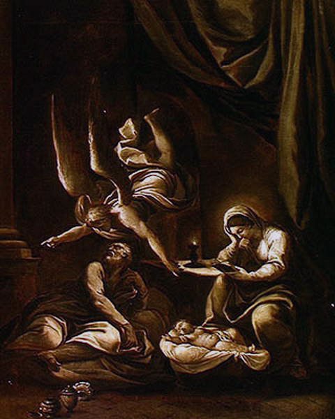 Anioł ukazujący się Józefowi autorstwa Lodovico Carracci