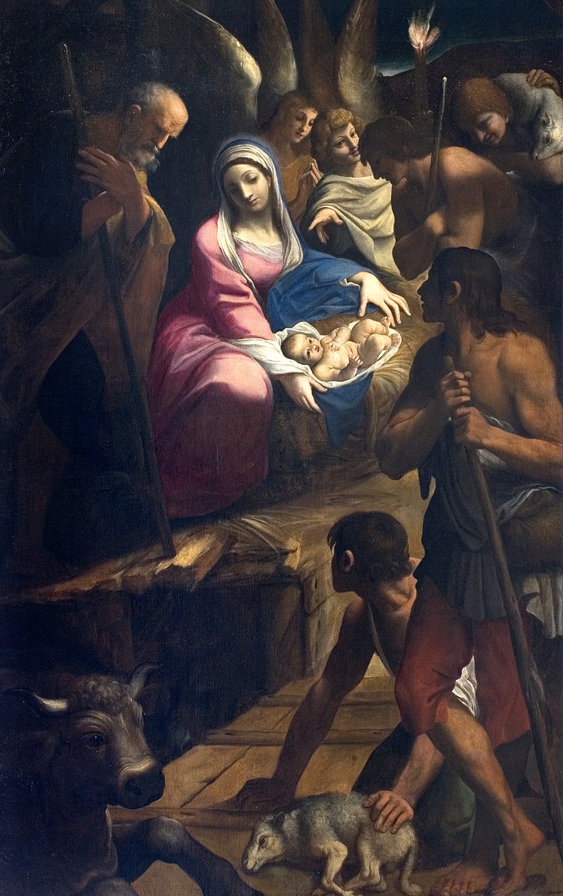 Adoracja pasterzy autorstwa Lodovico Carracci