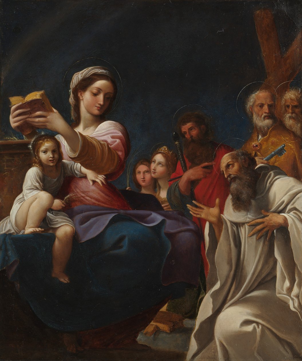 Madonna z Dzieciątkiem i Świętymi, 1607. autorstwa Lodovico Carracci